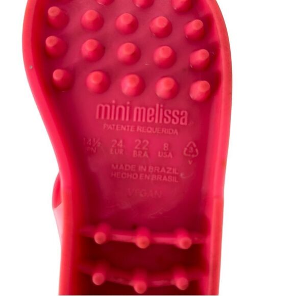 Mini Melissa Toddler Mini Possession Jellies Pink sz 8 - Picture 11 of 12